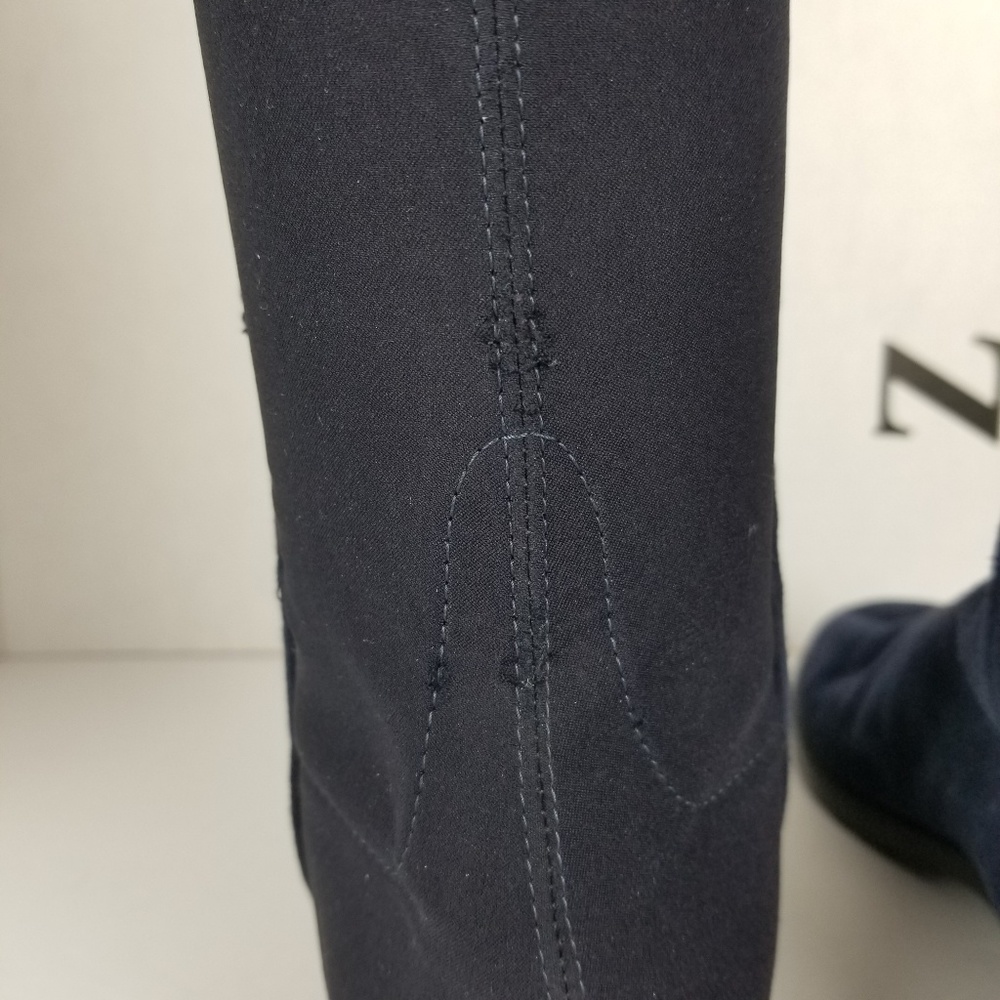 Stuart Weitzman 50 / 50 boots navy blue 5.5 - Picture 4 of 8